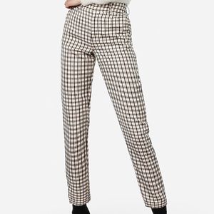 Express Negin Mirsalehi High Waisted Plaid Pants